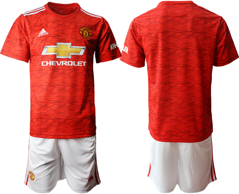 Men 2020-2021 club Manchester United home blank red Soccer Jerseys1->customized soccer jersey->Custom Jersey